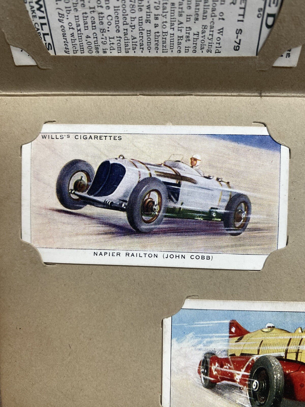 Cigarette 50 Card Set Wills’s Wills SPEED Car Boat Plane Record 1938 Complete
