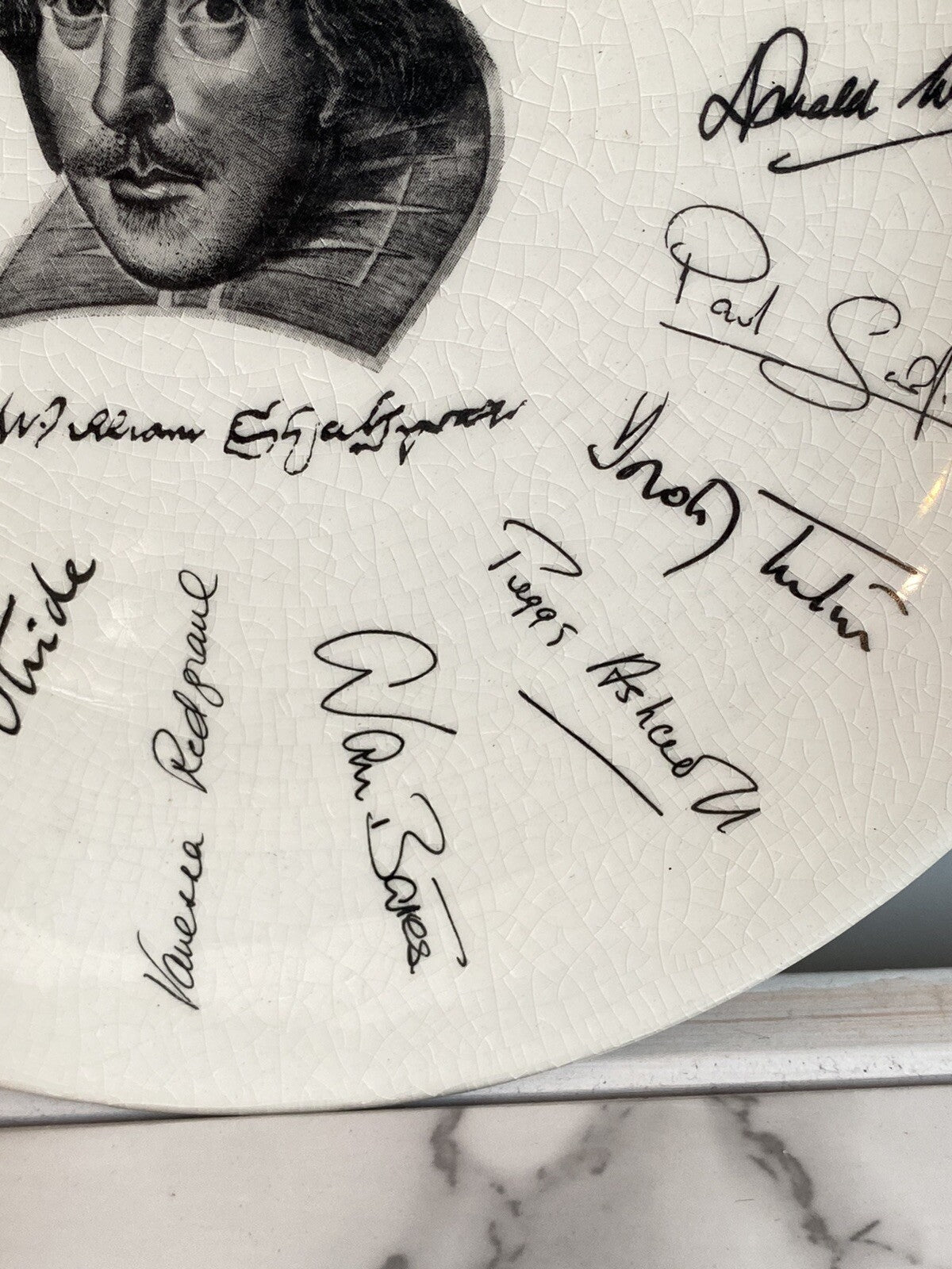 Vintage Shakespeare Exhibition Plate 1964 Holkham-Lidor W H Smith Playwright