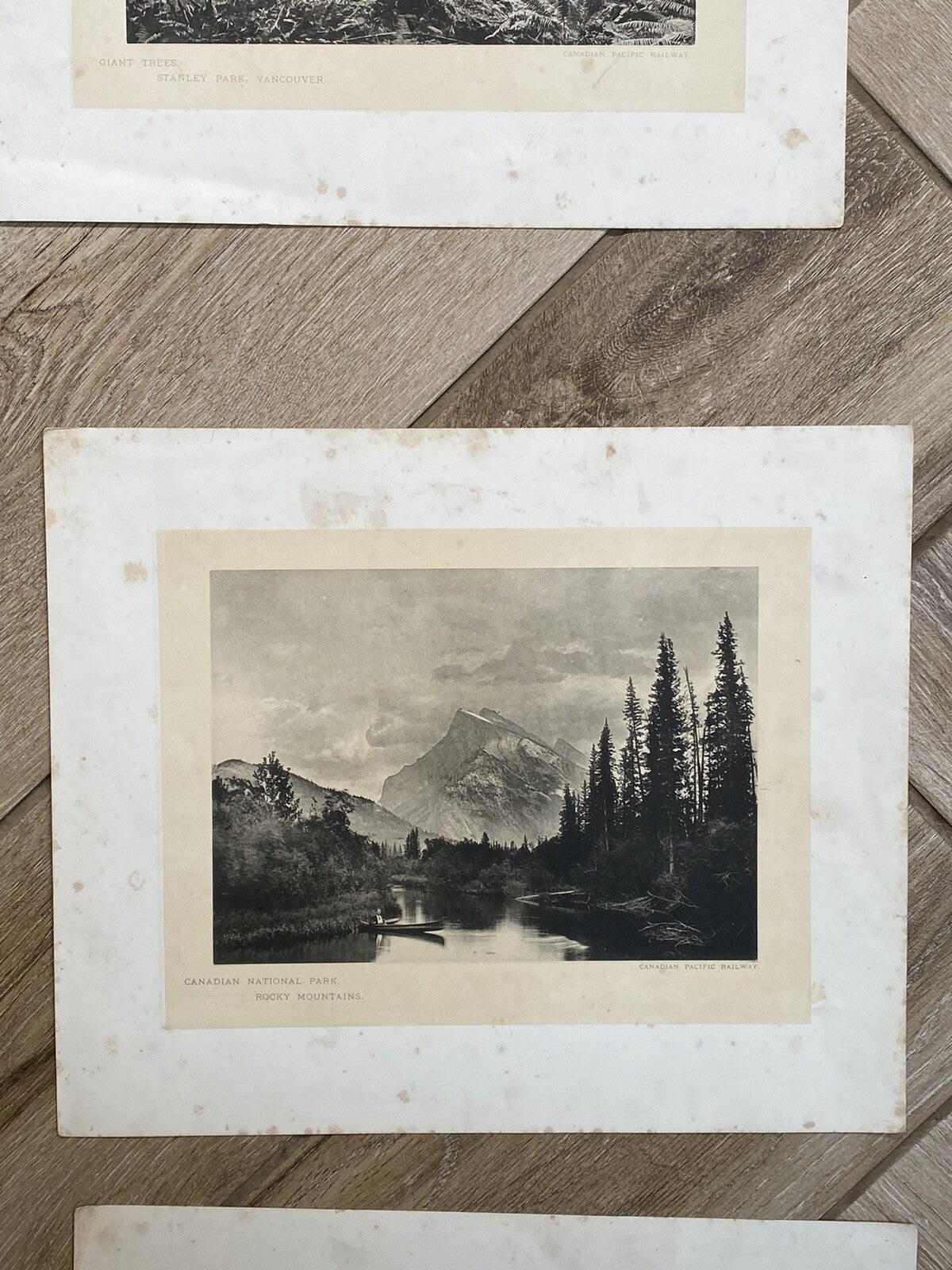 Antique Glimpses Along Canadian Pacific Railway Mountain Banff Railwayana Skiing