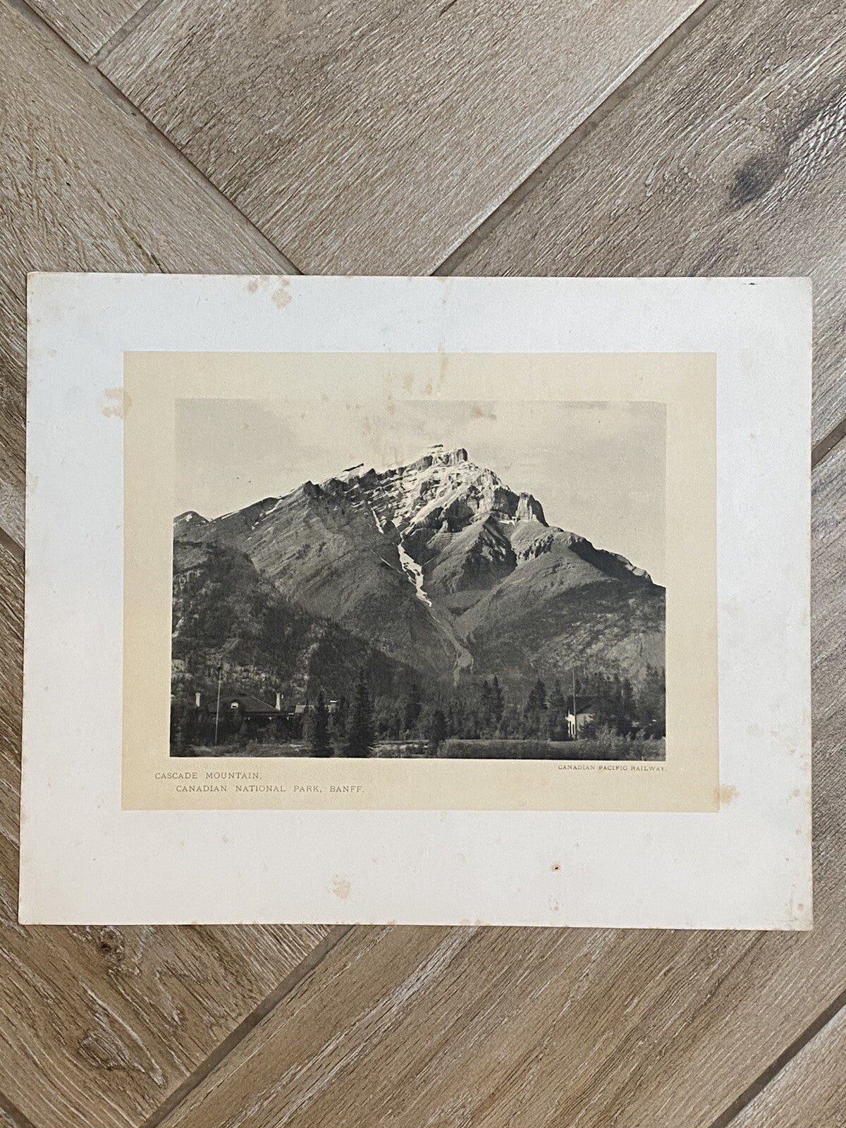 Antique Glimpses Along Canadian Pacific Railway Mountain Banff Railwayana Skiing