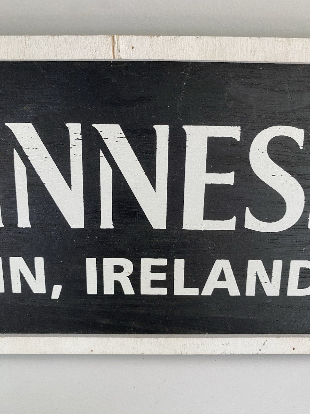 Original Official Guinness Wooden Sign Pint Ireland Irish Not Enamel Brewiana