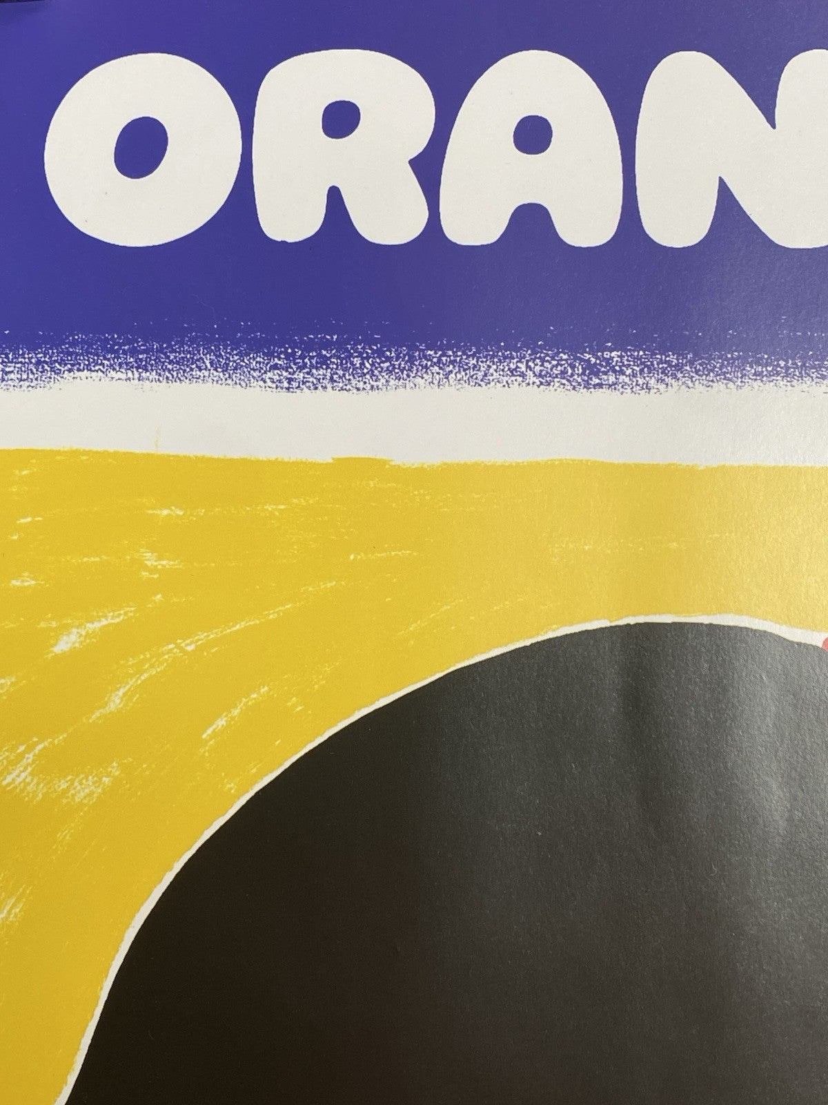 Original Vintage Orangina Drink Villemot French Advertising Affiche Plakat Beach