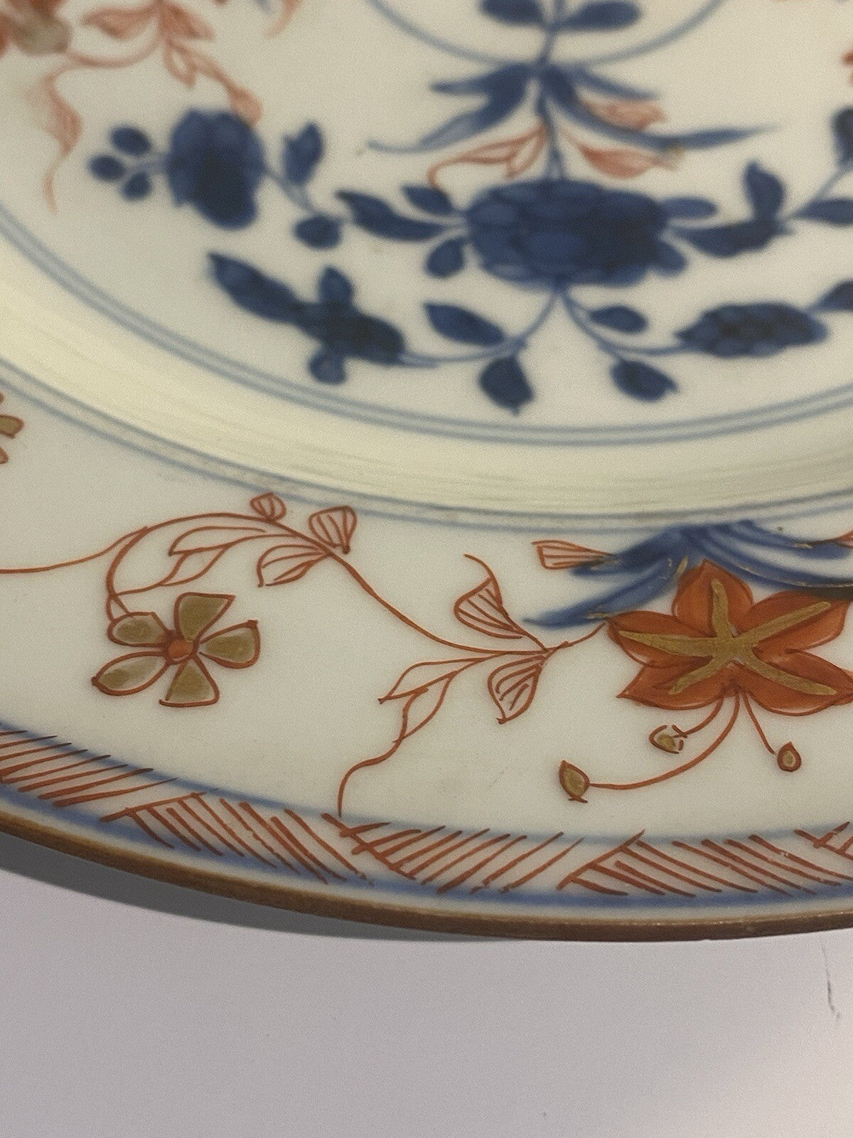 Chinese 18th Century Imari Qianlong Qing Plate Porcelain Asian Oriental Antique