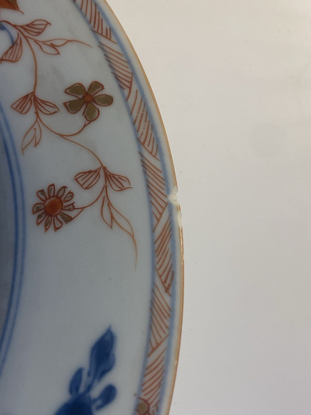 Chinese 18th Century Imari Qianlong Qing Plate Porcelain Asian Oriental Antique