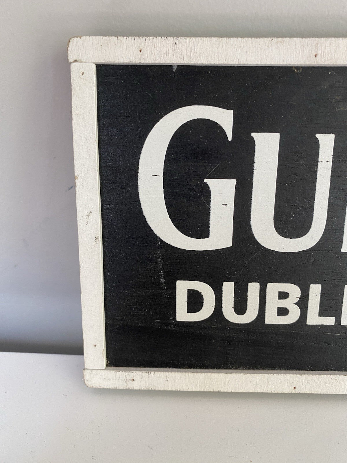 Original Official Guinness Wooden Sign Pint Ireland Irish Not Enamel Brewiana