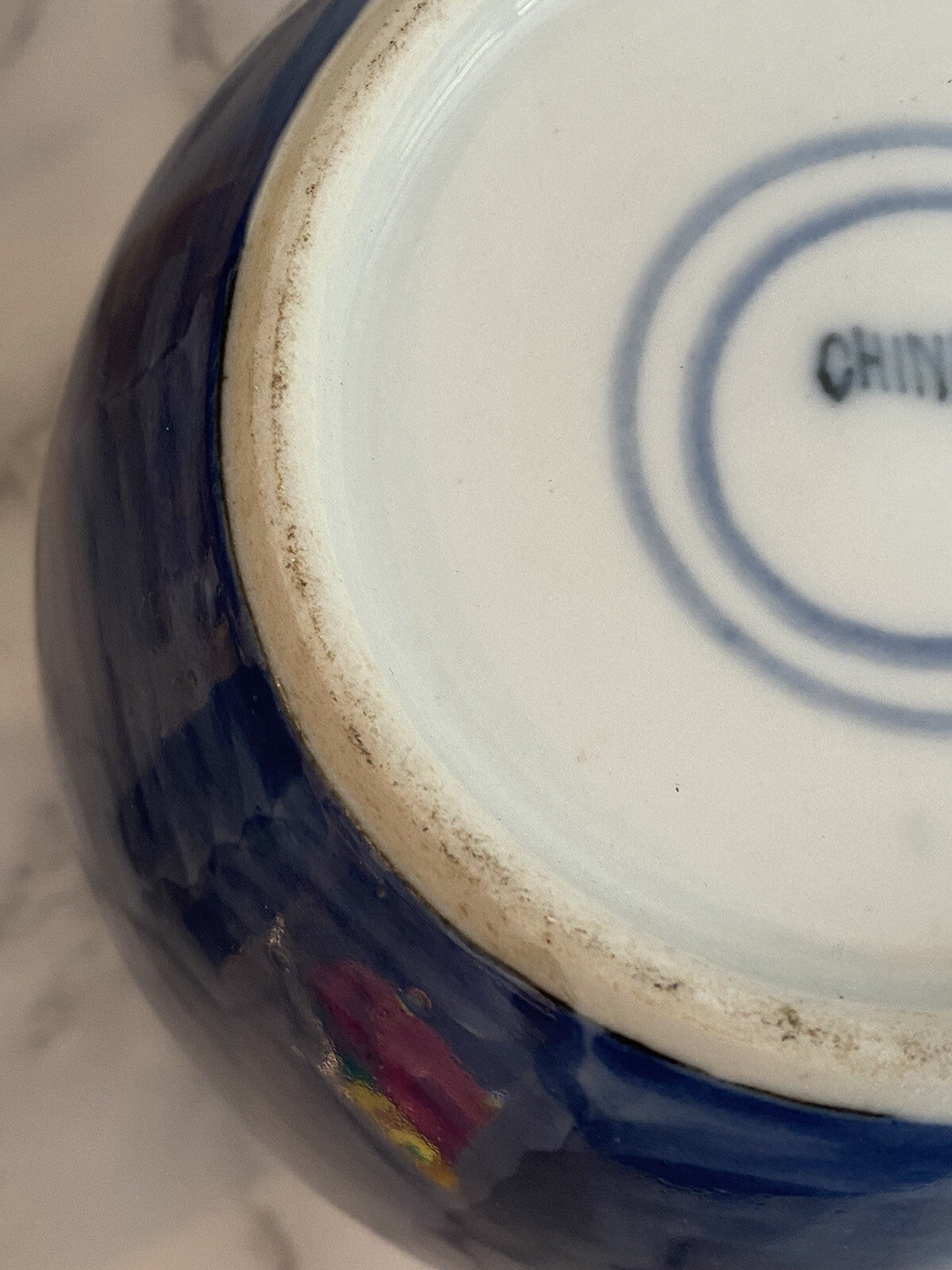 Antique Chinese Blue And White Prunus Ginger Jar Kangxi Double Ring Mark Asian