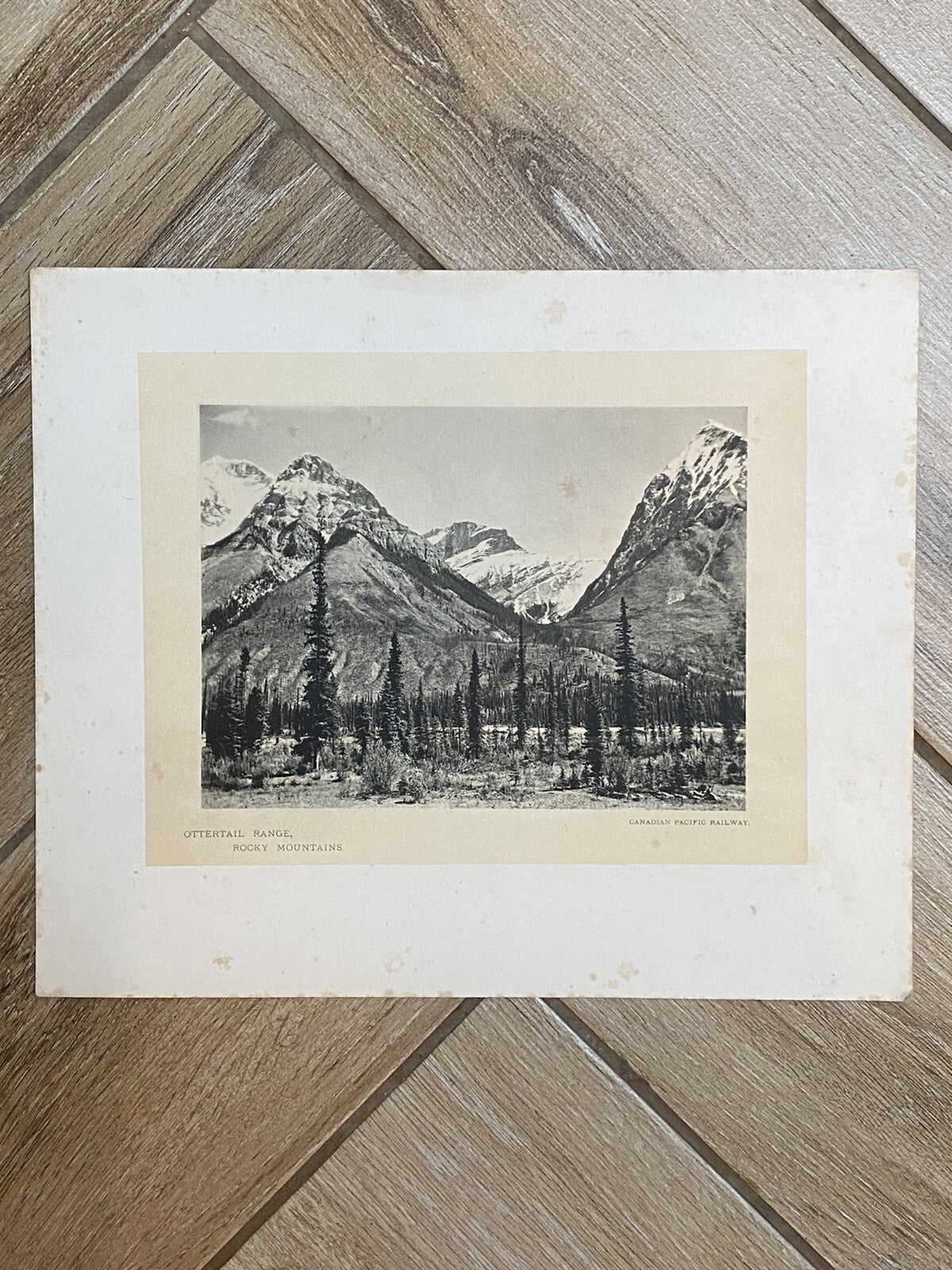 Antique Glimpses Along Canadian Pacific Railway Mountain Banff Railwayana Skiing