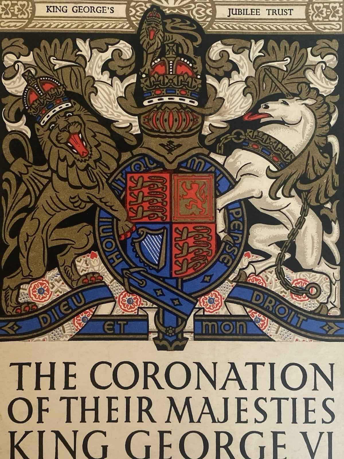 1937 King George VI Queen Elizabeth Mother Coronation Souvenir Royal Programme