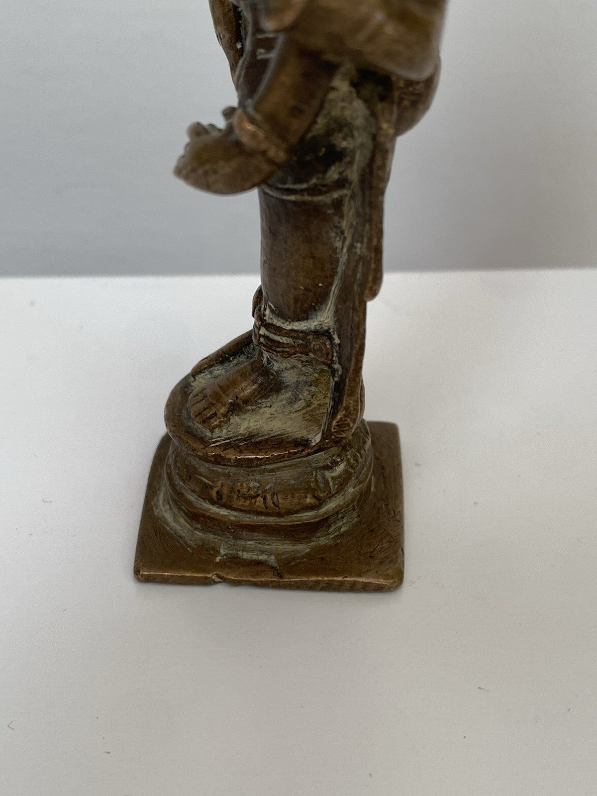 Antique Bronze Statue Vishnu Figure Sculpture 18th/ 19th Century Indian Hindu