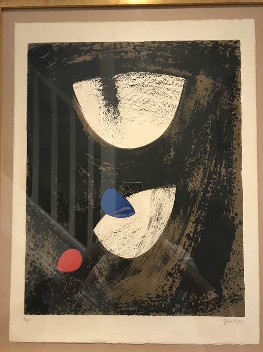 John Piper Original Lithograph Anglesey Beach 1963 Limited Edition Screen Print