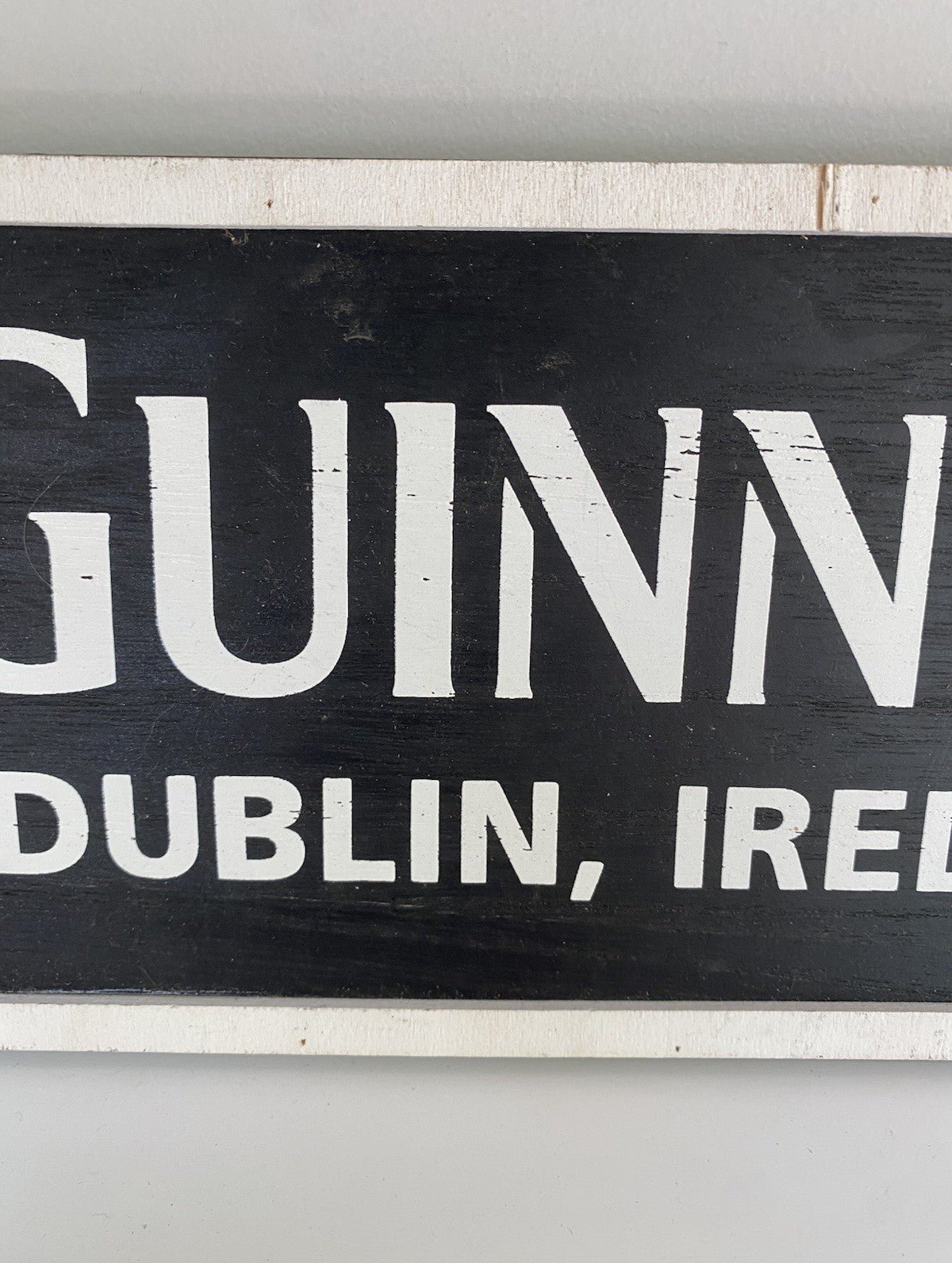 Original Official Guinness Wooden Sign Pint Ireland Irish Not Enamel Brewiana