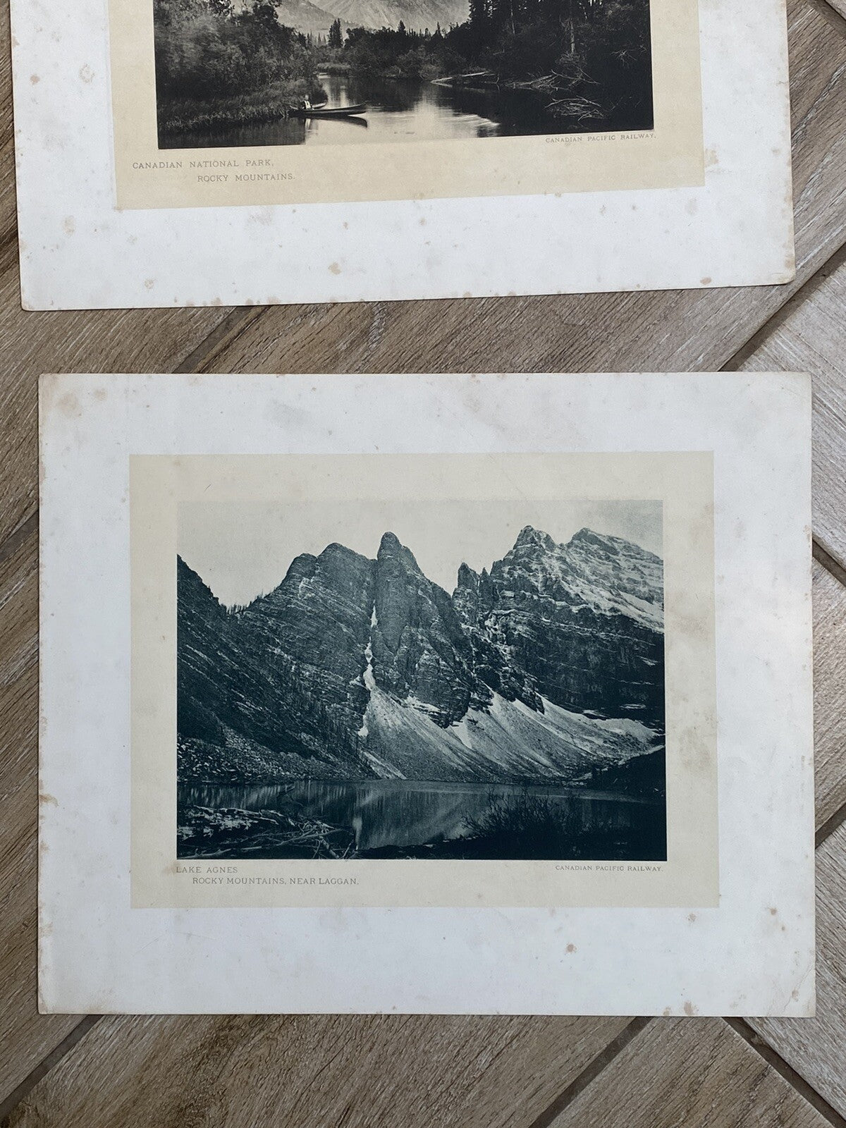 Antique Glimpses Along Canadian Pacific Railway Mountain Banff Railwayana Skiing