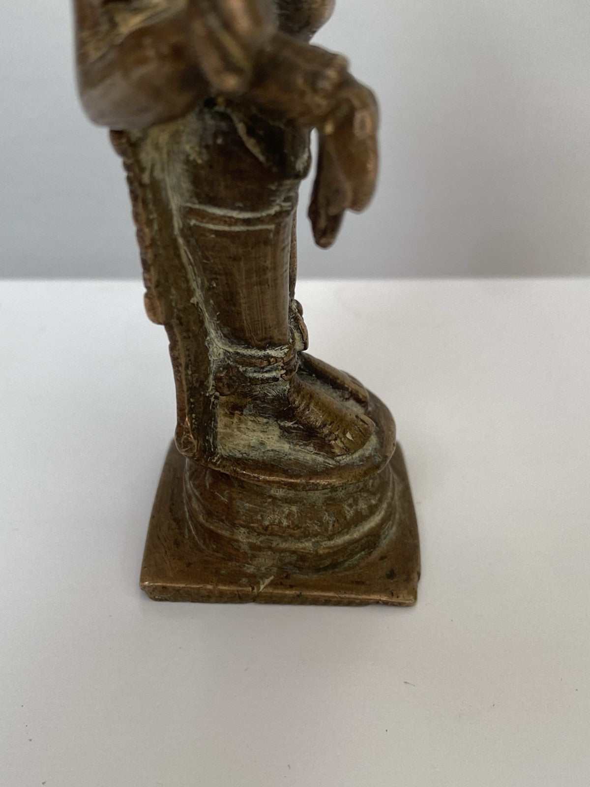 Antique Bronze Statue Vishnu Figure Sculpture 18th/ 19th Century Indian Hindu