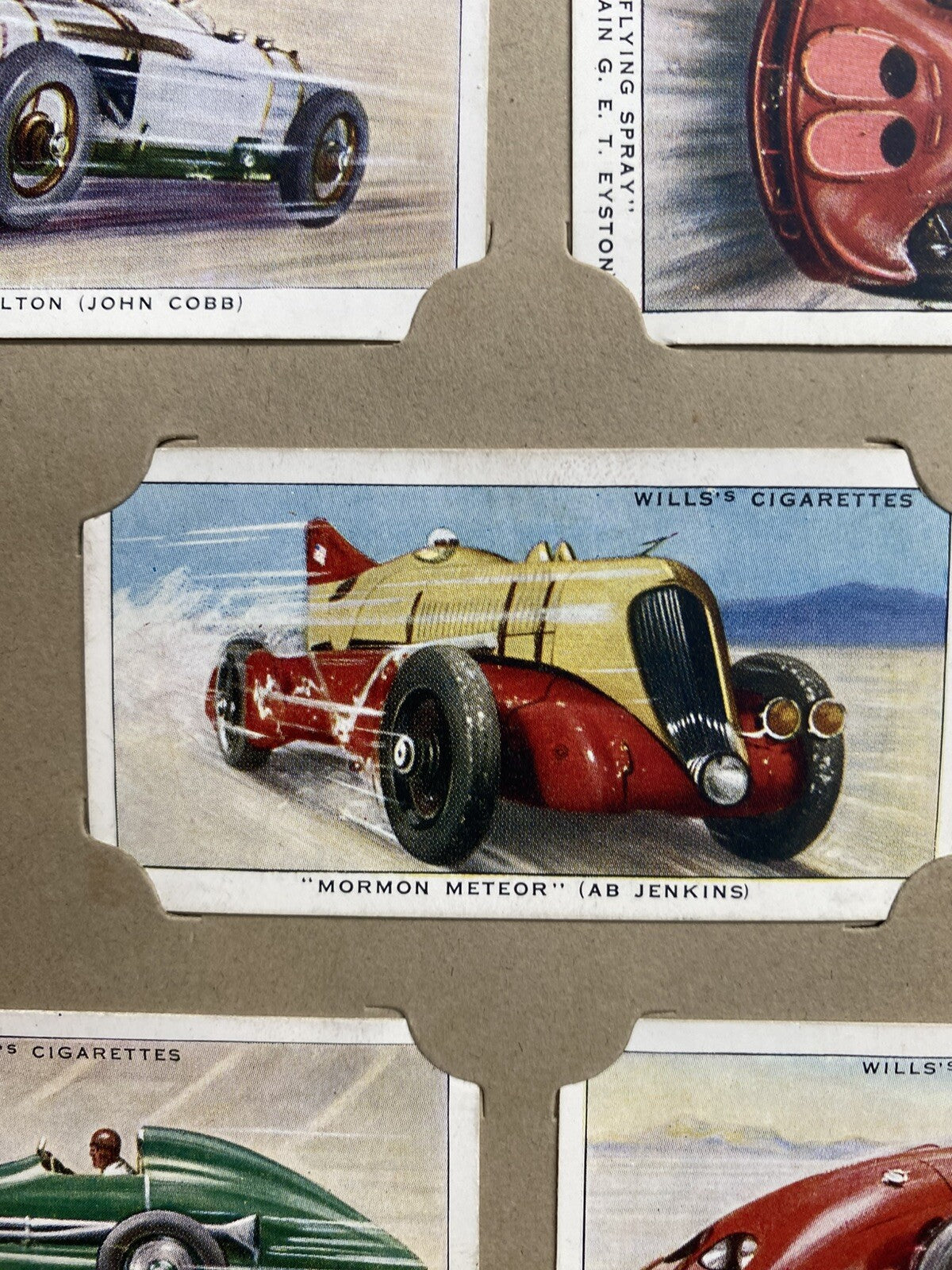 Cigarette 50 Card Set Wills’s Wills SPEED Car Boat Plane Record 1938 Complete