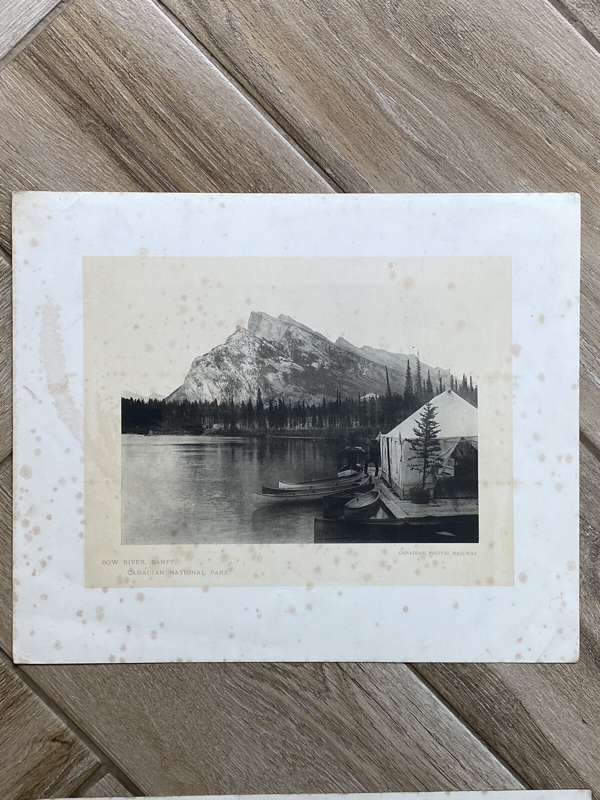 Antique Glimpses Along Canadian Pacific Railway Mountain Banff Railwayana Skiing