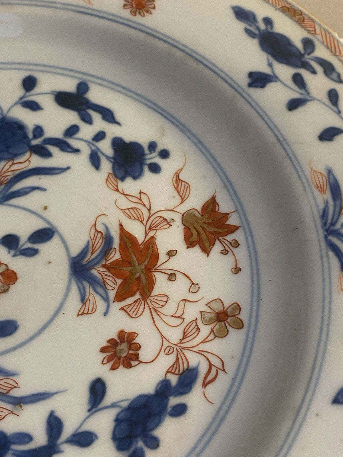 Chinese 18th Century Imari Qianlong Qing Plate Porcelain Asian Oriental Antique
