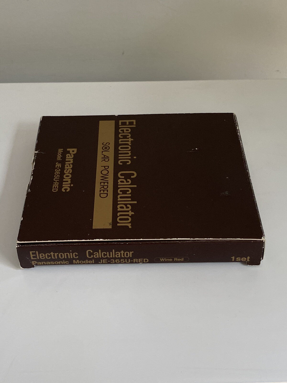 Vintage Panasonic Calculator JE-365U-RED Compu Flex Solar Powered Japan