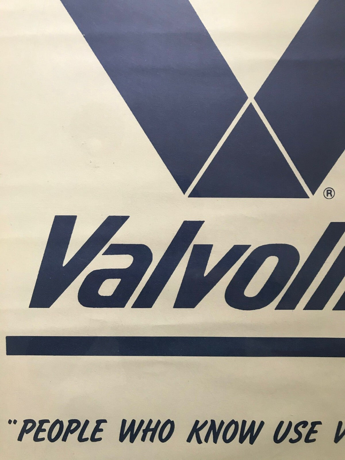 Original Vintage Valvoline Motor Oil Advertising Poster Automoblia Petrolana