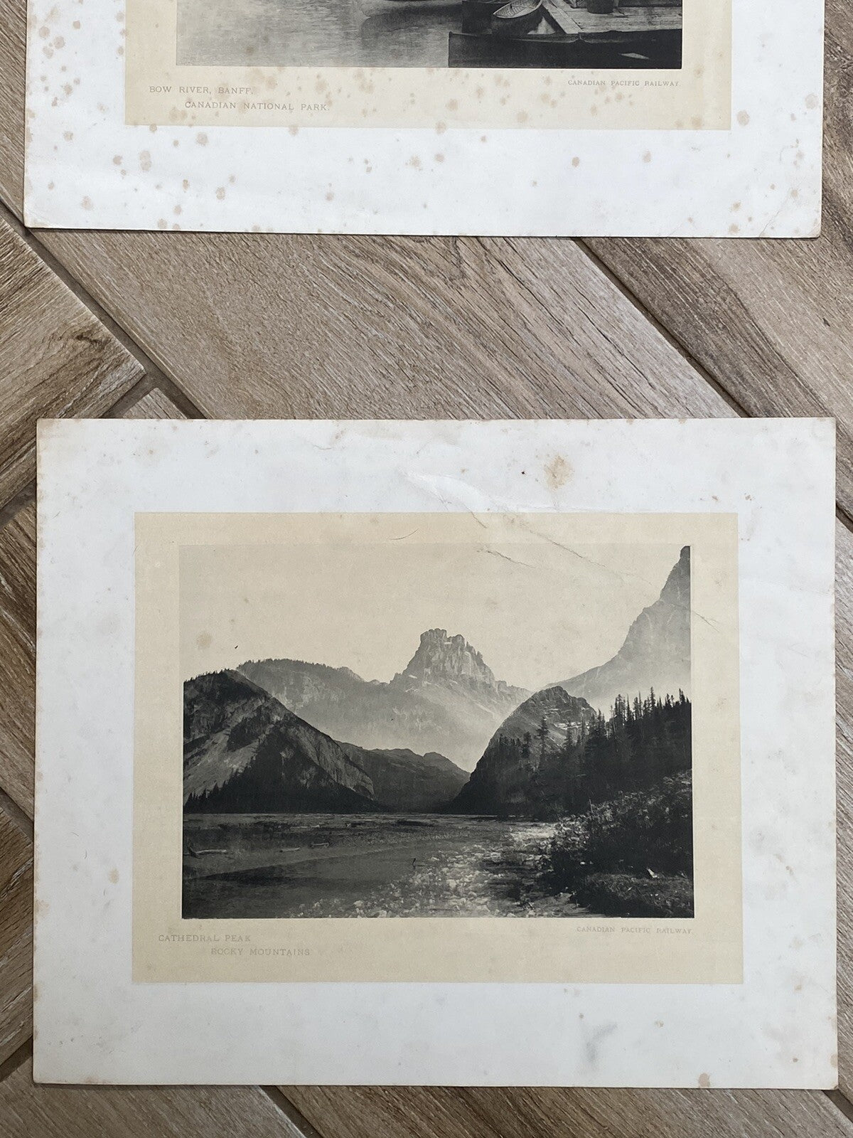 Antique Glimpses Along Canadian Pacific Railway Mountain Banff Railwayana Skiing