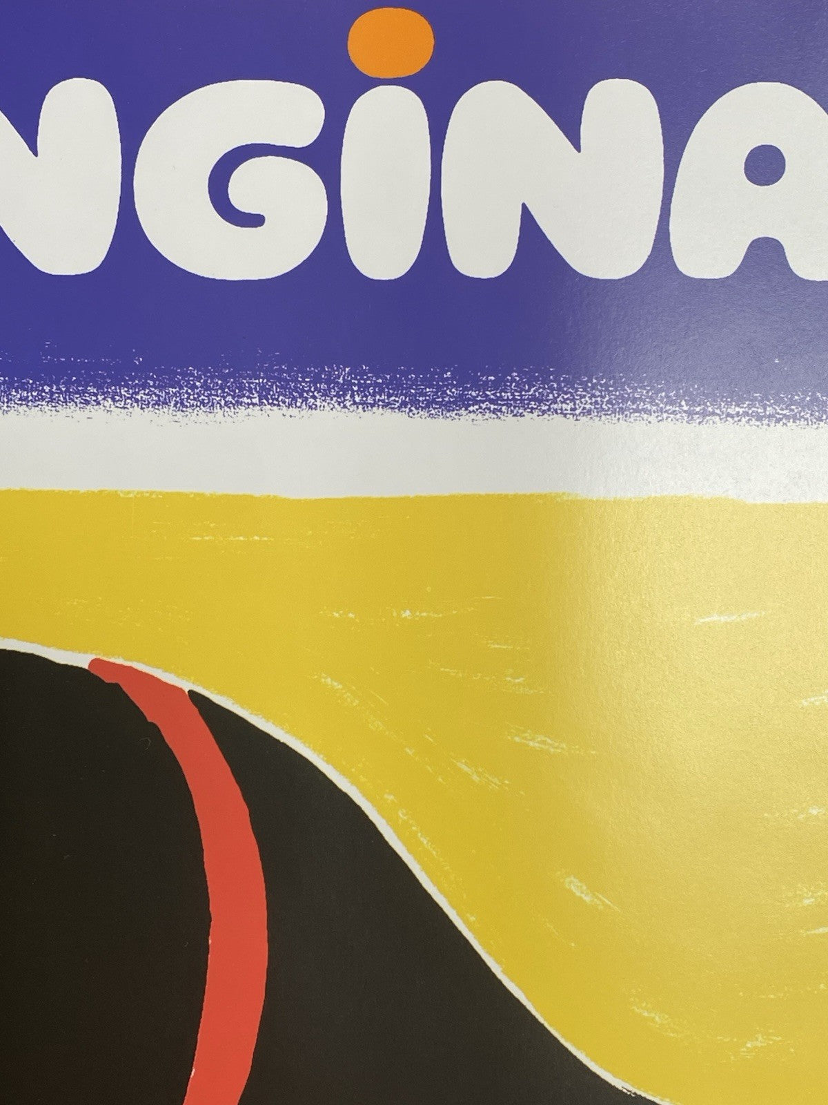 Original Vintage Orangina Drink Villemot French Advertising Affiche Plakat Beach