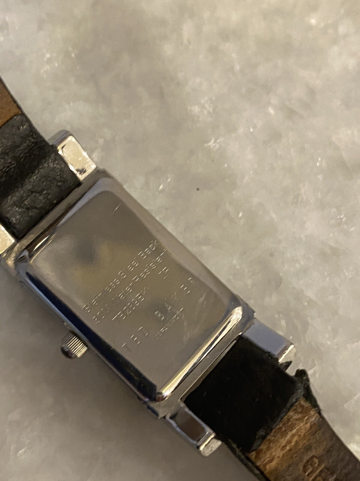 Rare Ted Baker Ladies Watch Crome Textured Dial Japan TB289BK Water Resistant