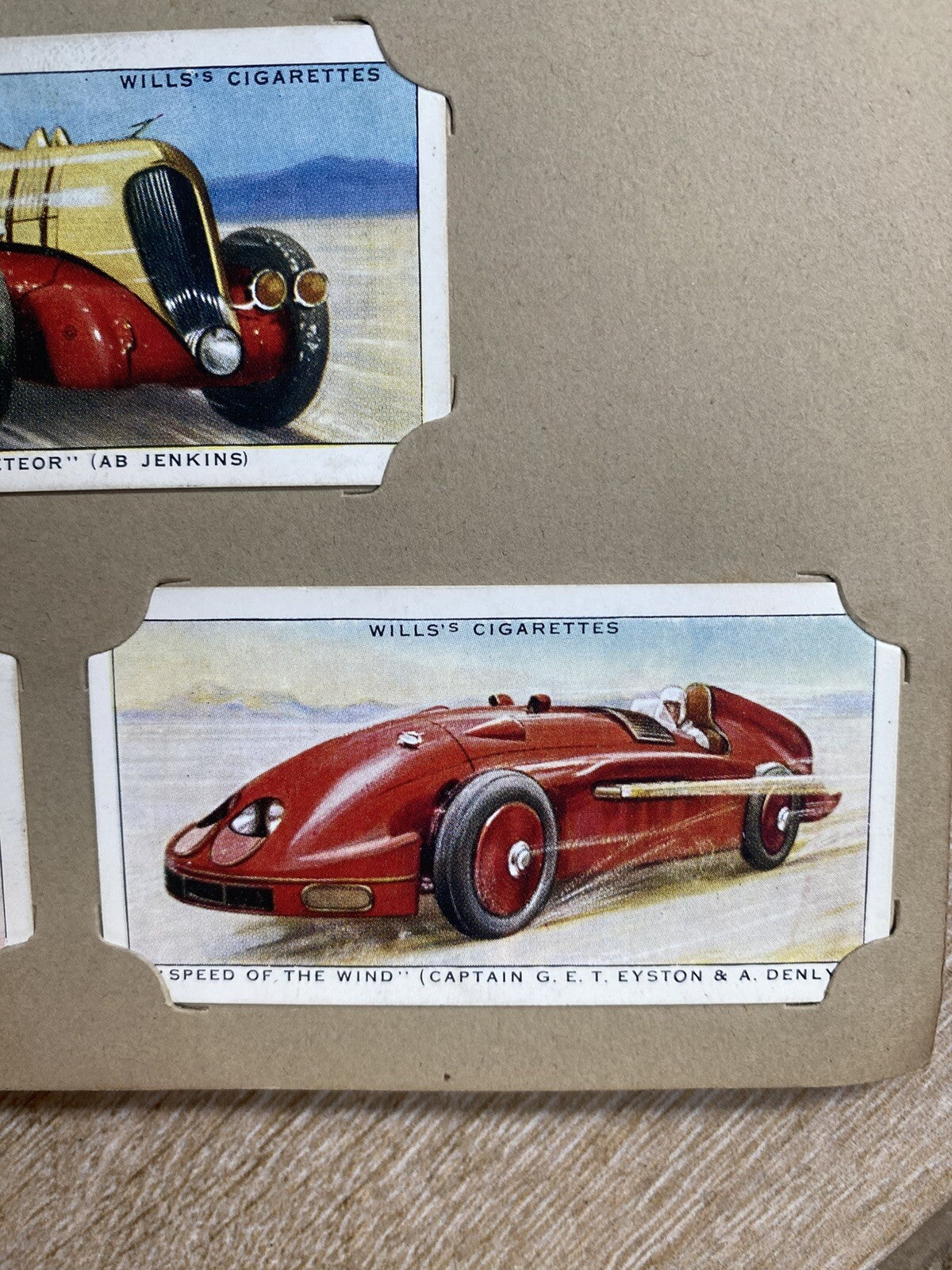 Cigarette 50 Card Set Wills’s Wills SPEED Car Boat Plane Record 1938 Complete