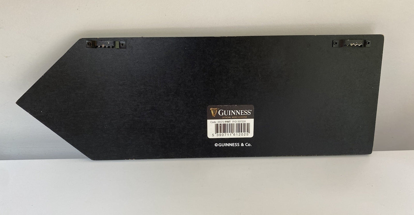 Original Official Guinness Wooden Sign Pint Ireland Irish Not Enamel Brewiana