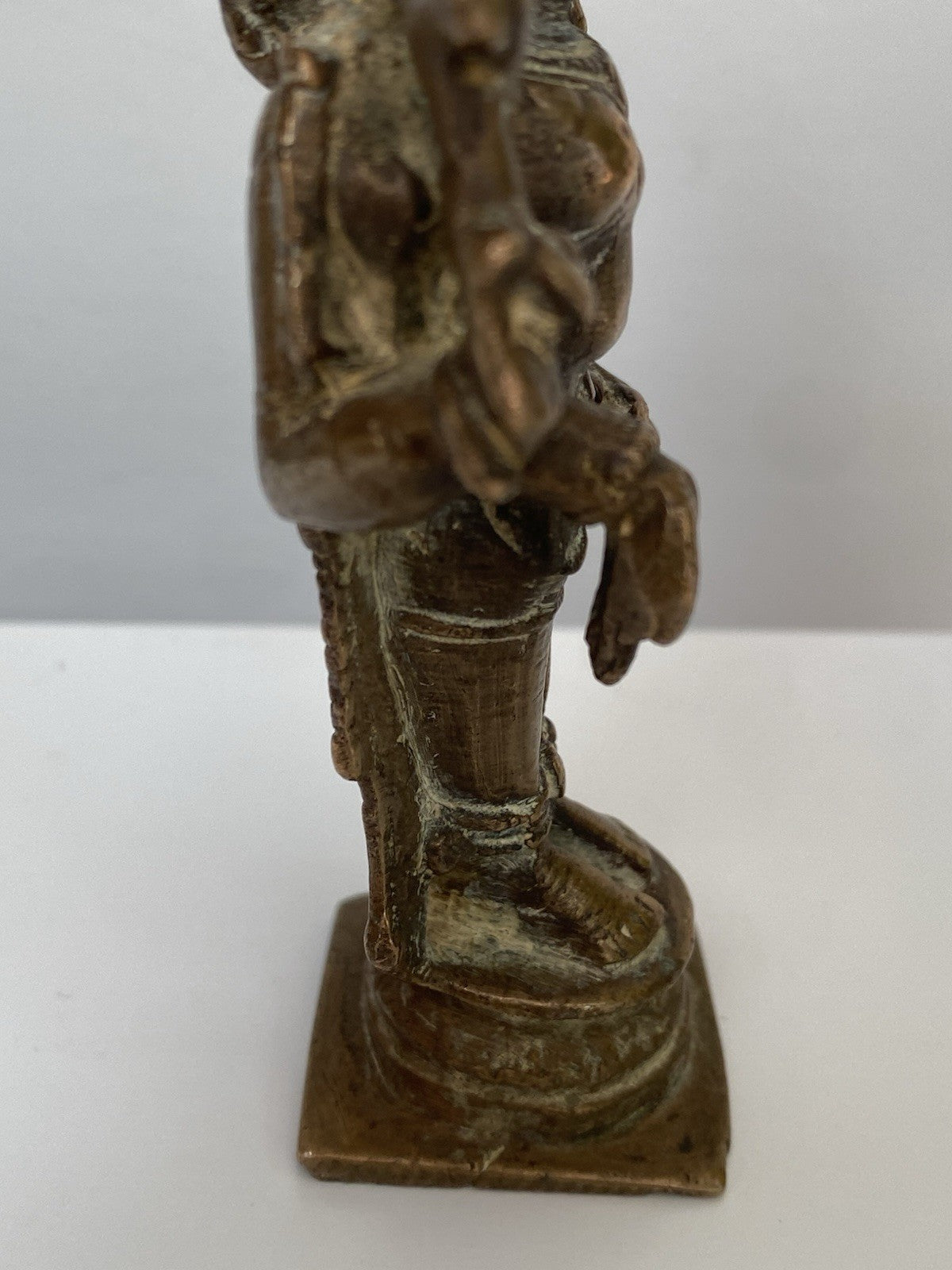 Antique Bronze Statue Vishnu Figure Sculpture 18th/ 19th Century Indian Hindu
