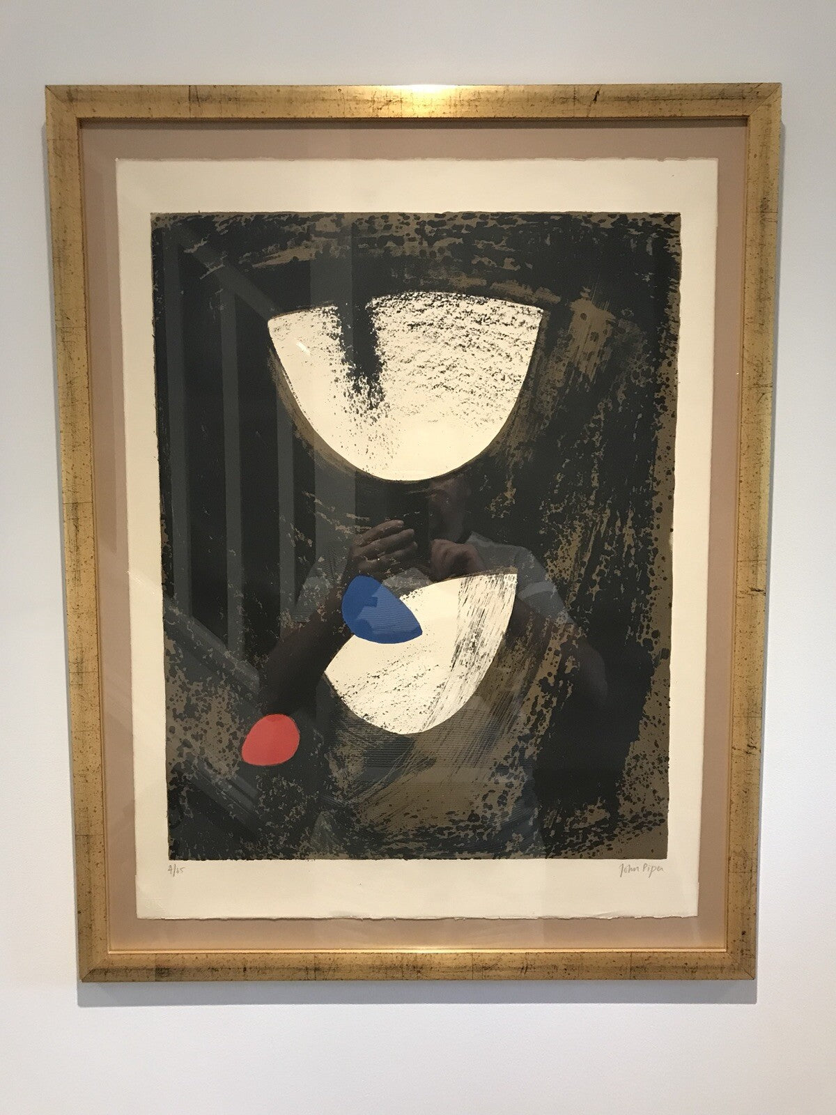 John Piper Original Lithograph Anglesey Beach 1963 Limited Edition Screen Print