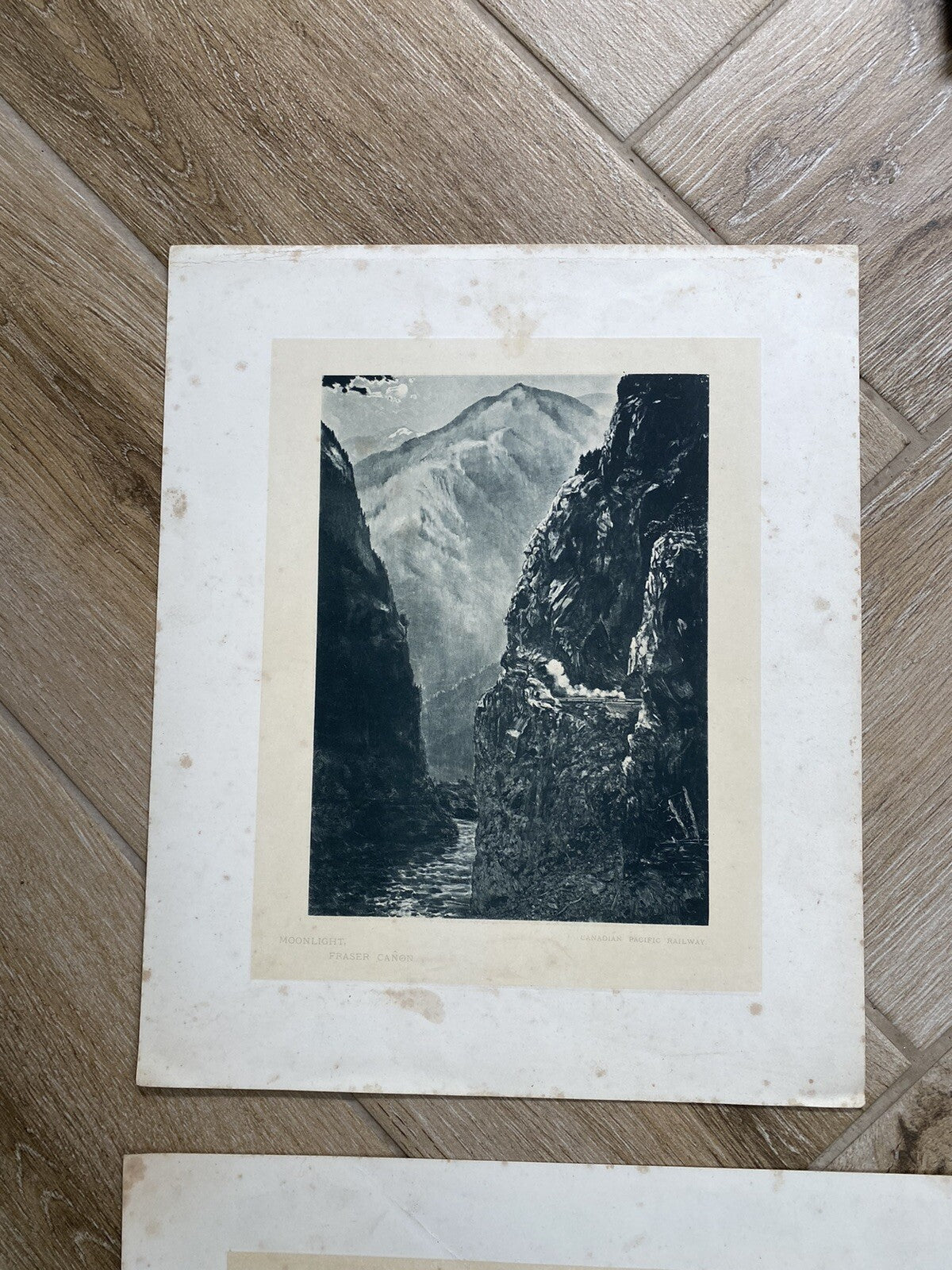 Antique Glimpses Along Canadian Pacific Railway Mountain Banff Railwayana Skiing
