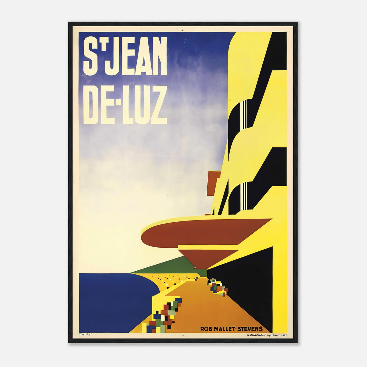 Robert Mallet-Stevens St. Jean-de-Luz - Modernist French Art Deco Travel Poster Print