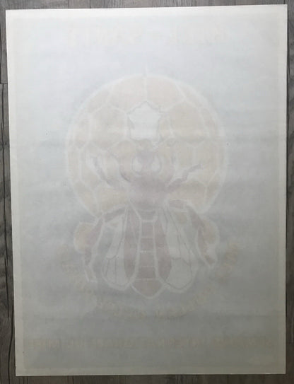 Original Vintage Miel Sante Honey Bee 1950’s Lithograph Advertising Poster