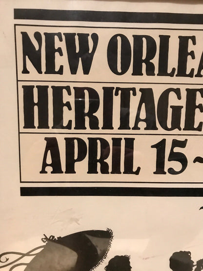 Original Vintage New Orleans Jazz & Heritage Festival 1980 Schlitz Brewiana USA