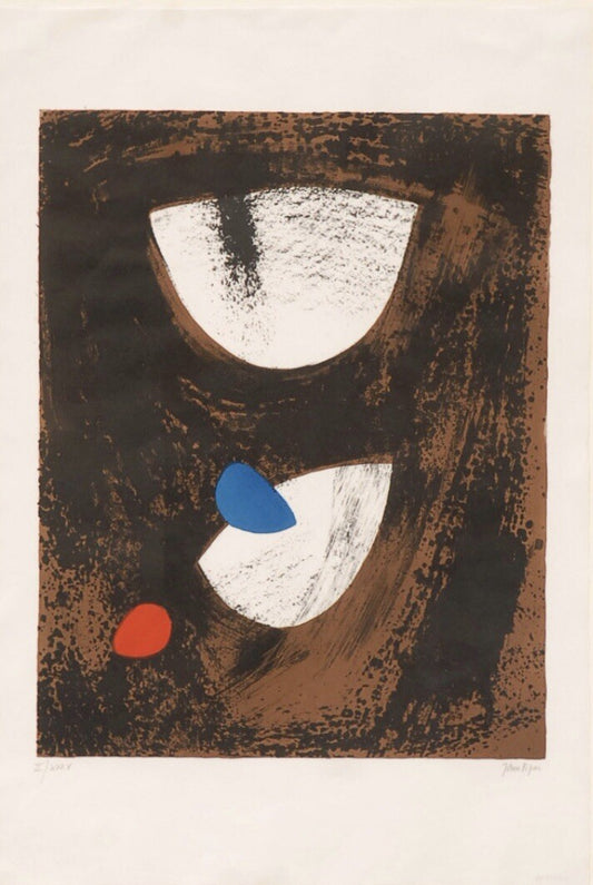 John Piper Original Lithograph Anglesey Beach 1963 Limited Edition Screen Print 