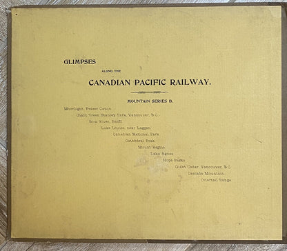Antique Glimpses Along Canadian Pacific Railway Mountain Banff Railwayana Skiing