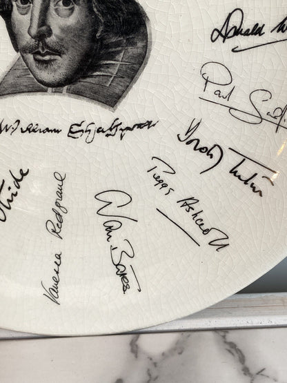 Vintage Shakespeare Exhibition Plate 1964 Holkham-Lidor W H Smith Playwright