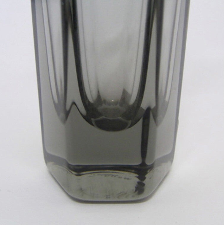 Original Wedgewood BRUTUS Hexagonal Vase Midnight Grey by Frank Thrower Vintage