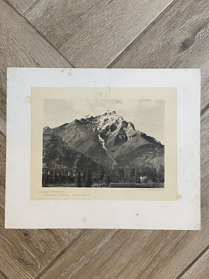 Antique Glimpses Along Canadian Pacific Railway Mountain Banff Railwayana Skiing