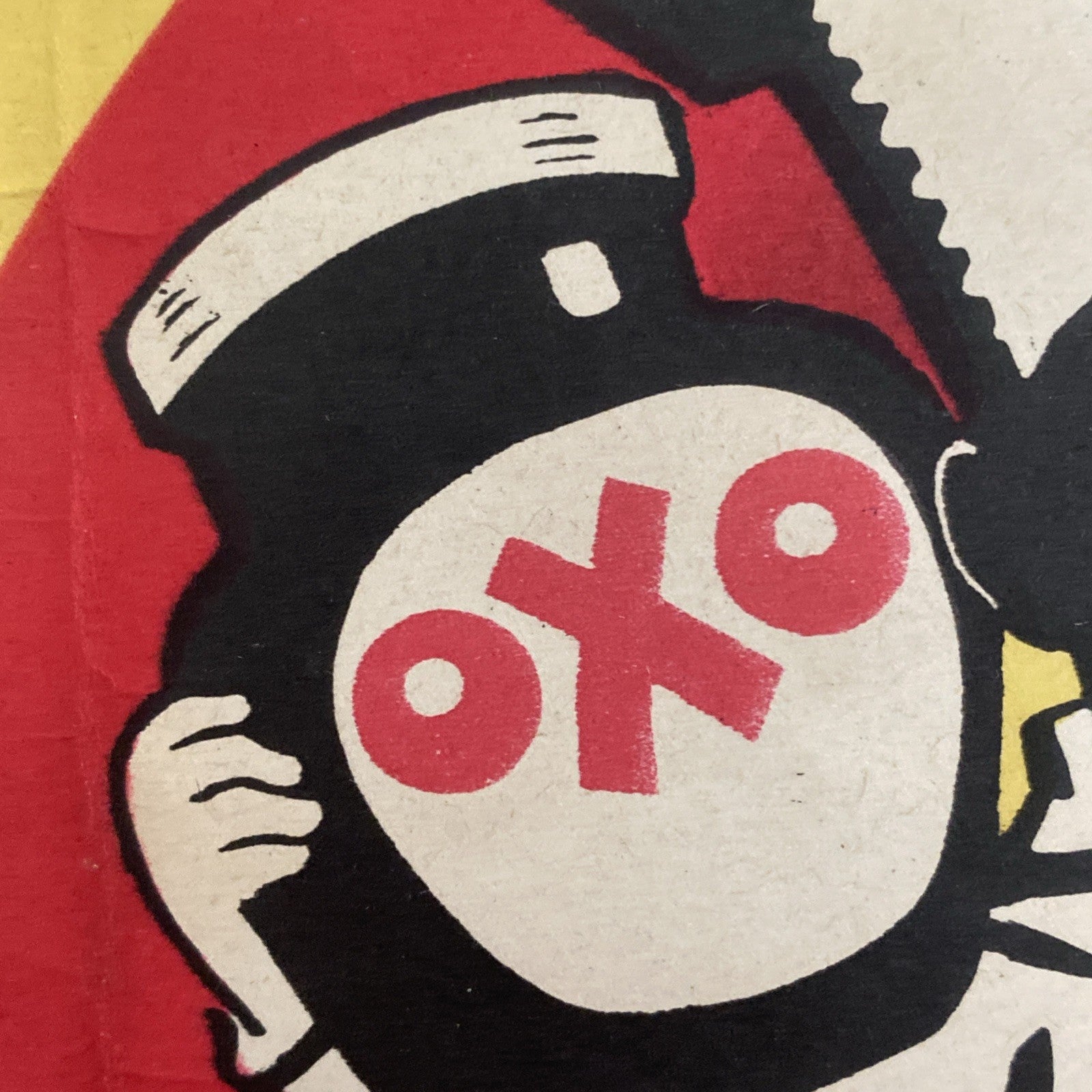 Original Rare Antique Vtg OXO Cube Advertising Poster Art Deco Sign Cookery Retr