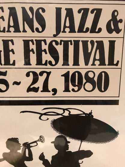 Original Vintage New Orleans Jazz & Heritage Festival 1980 Schlitz Brewiana USA