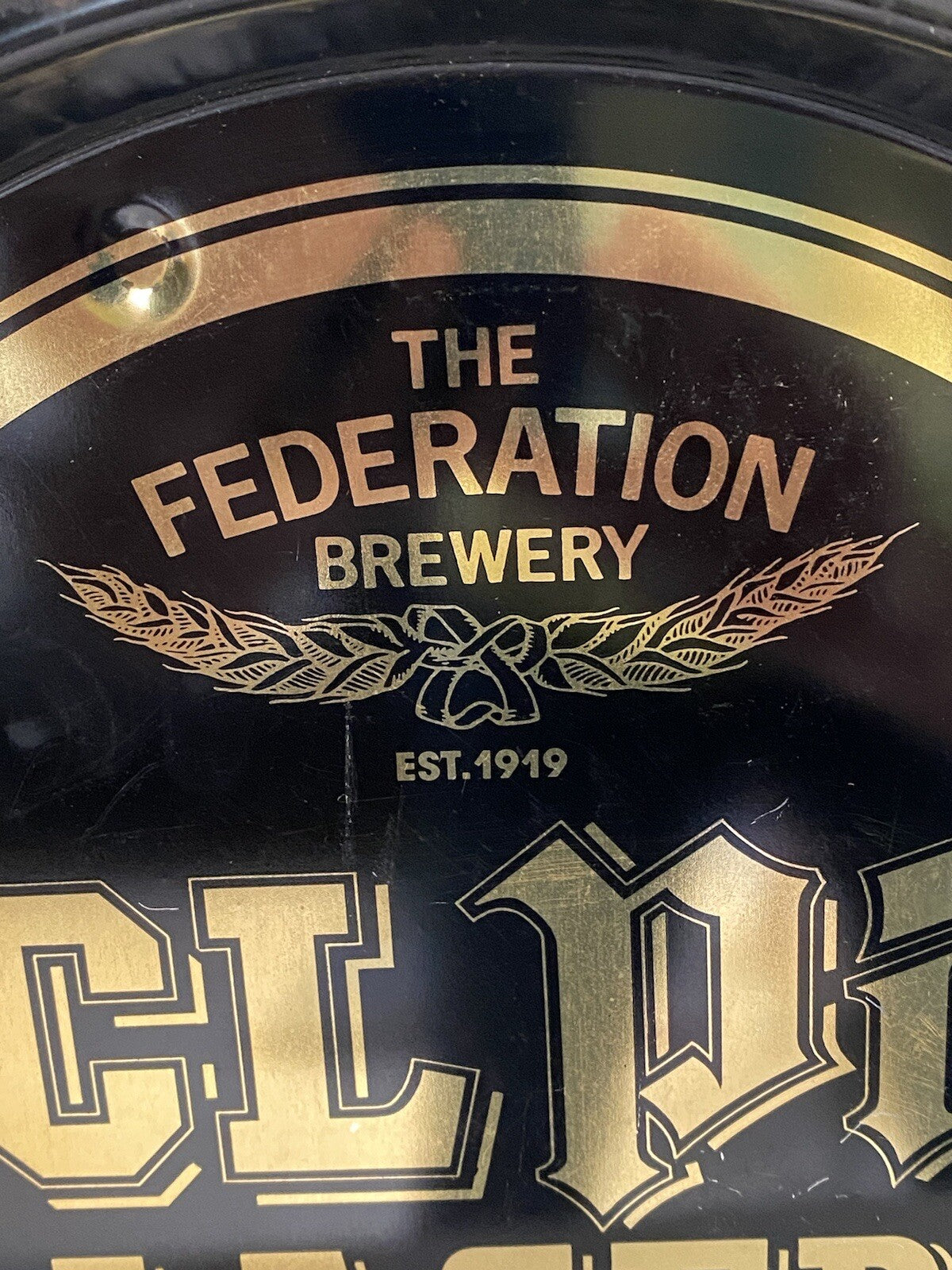 Federation Brewery LCL Pills Larger Tin Tray Beer Alcohol Brewiana Hops Pub Bar