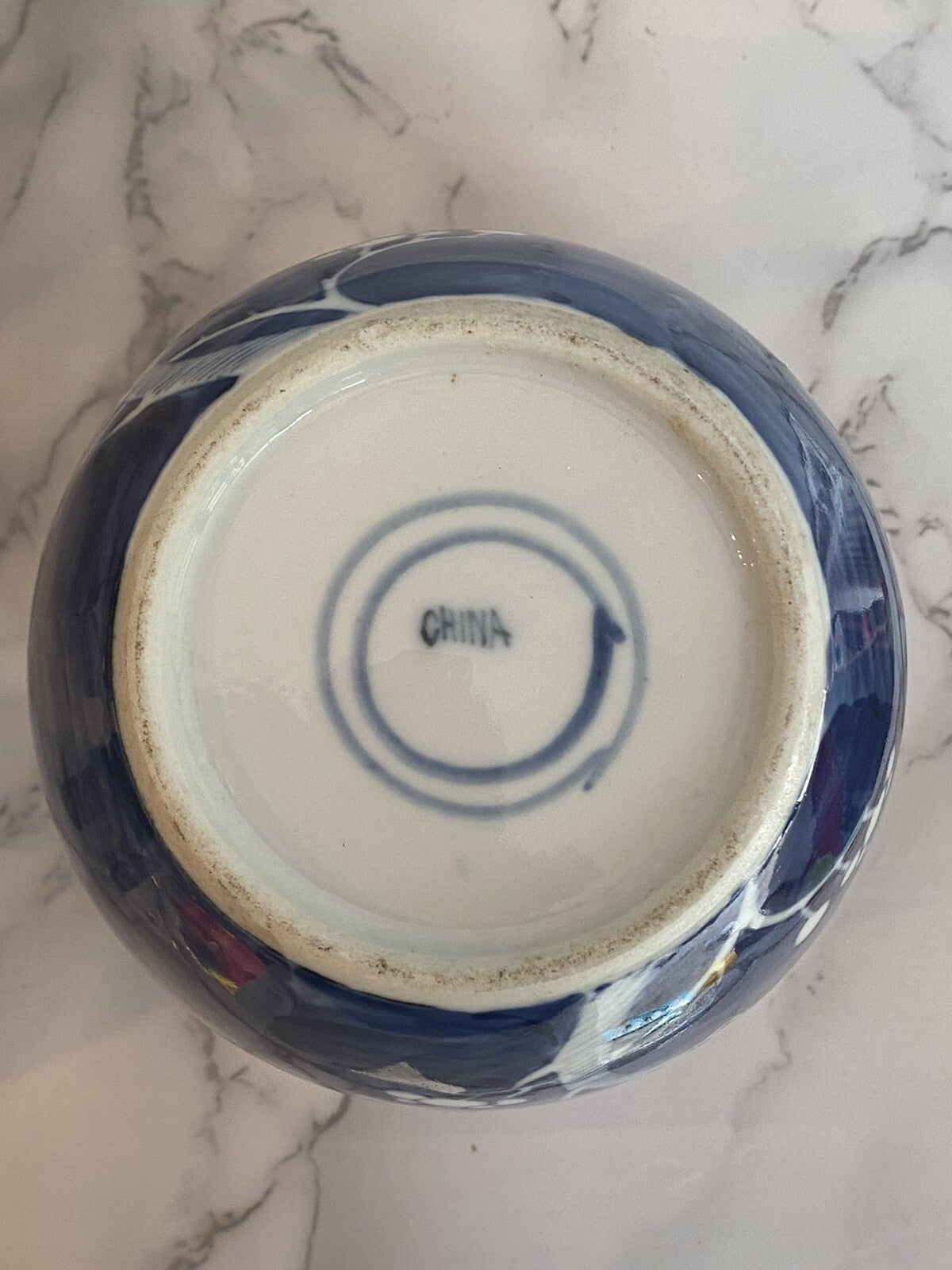 Antique Chinese Blue And White Prunus Ginger Jar Kangxi Double Ring Mark Asian