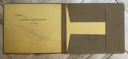 Antique Glimpses Along Canadian Pacific Railway Mountain Banff Railwayana Skiing