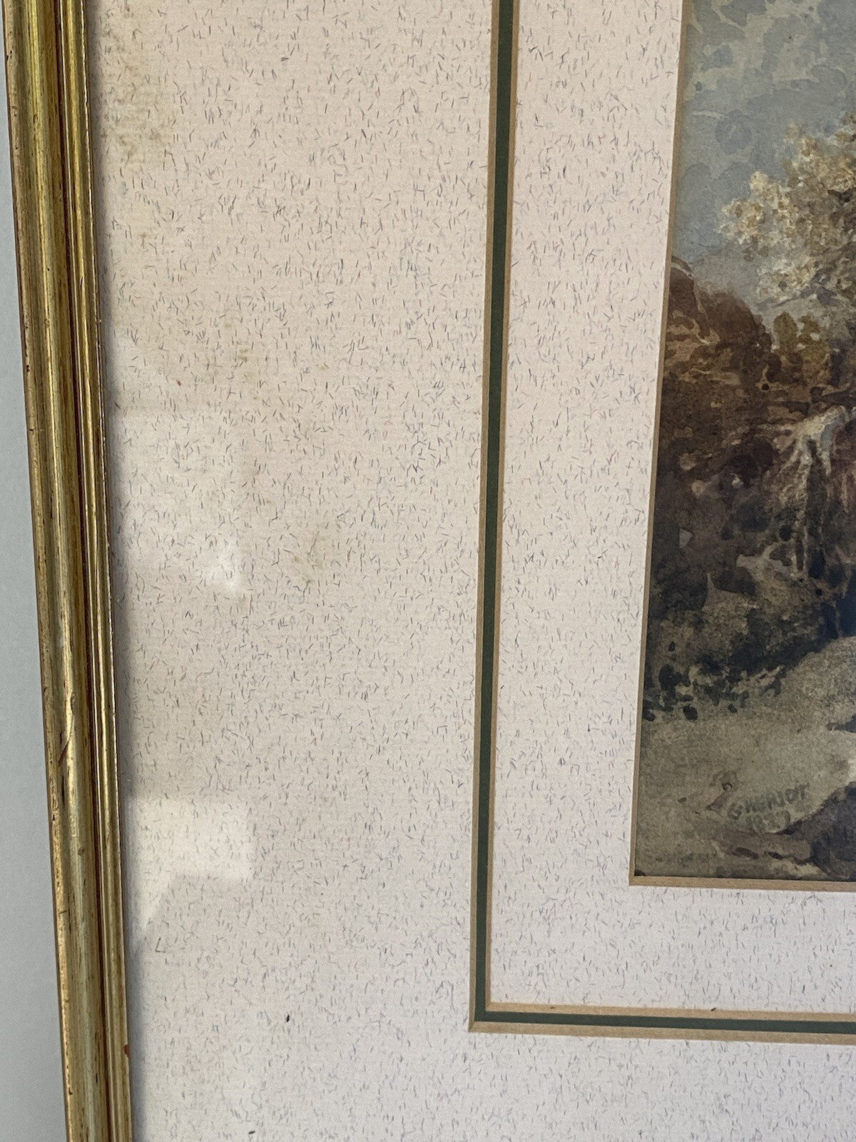 Authentic George Heriot 1827 Watercolour Painting Scottish Highlands Art Georgia