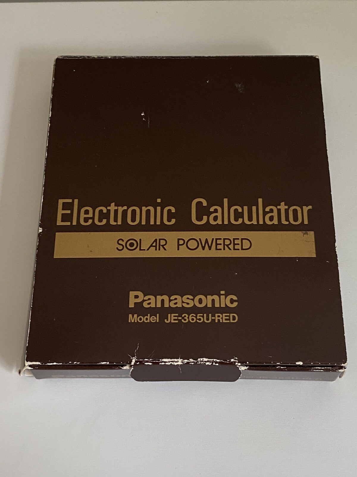 Vintage Panasonic  Calculator JE-365U-RED Compu Flex Solar Powered Japan