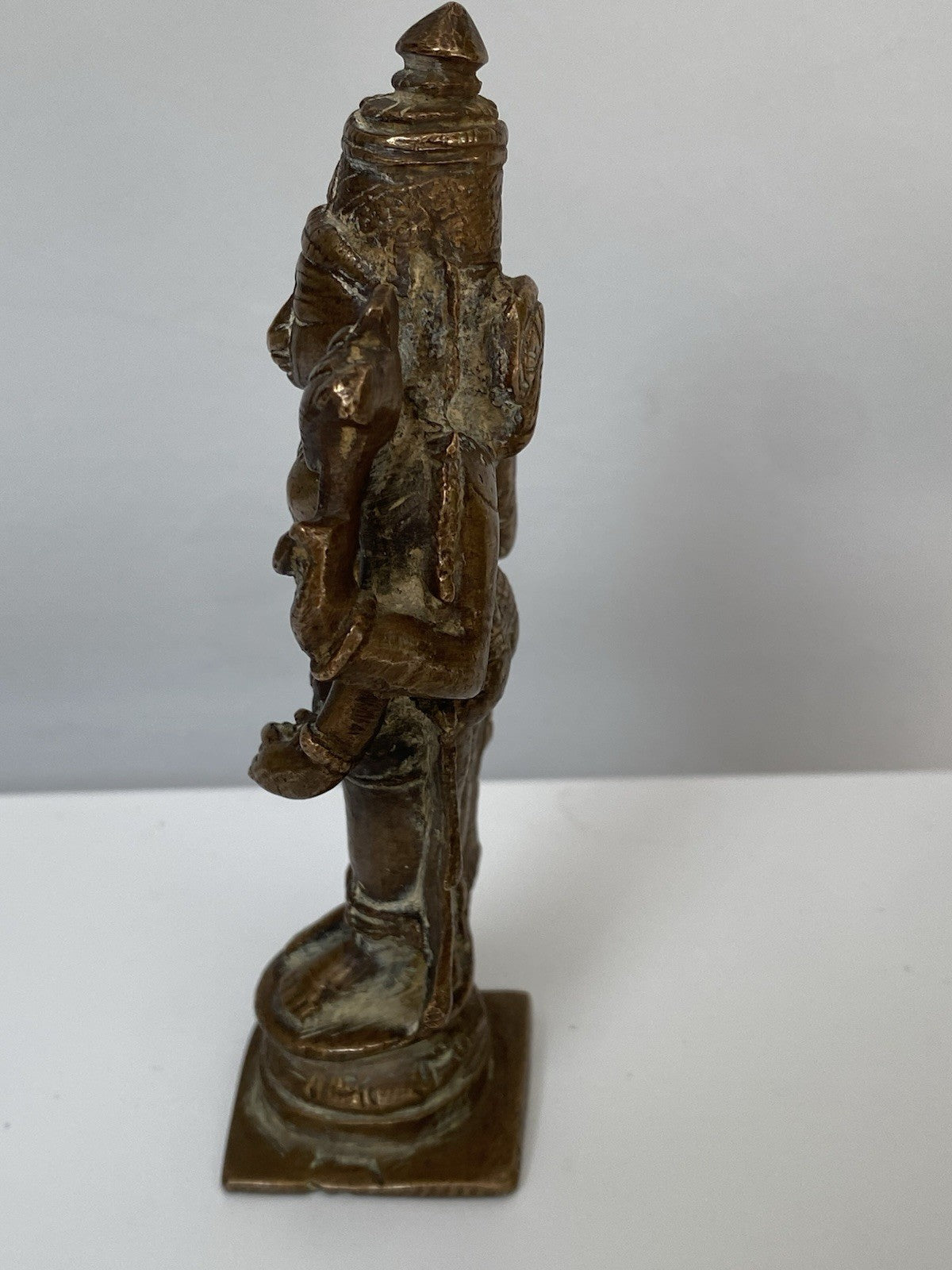 Antique Bronze Statue Vishnu Figure Sculpture 18th/ 19th Century Indian Hindu