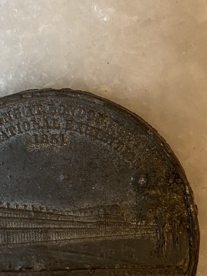 Antique 1851 Great Exhibition Queen Victoria Albert Medal Coin Crystal Palace