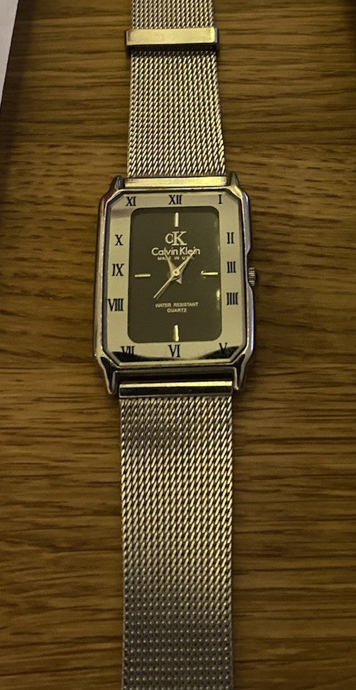 Authentic Working Calvin Klein CK Mens Gents Watch Mess Milanese  Strap Luxury  