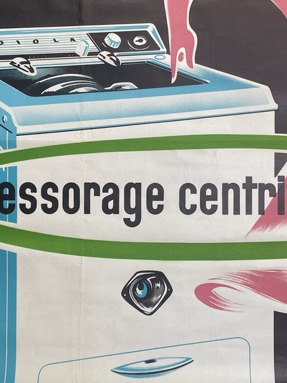 Orig Vintage Radiola French MidCentury Rene Ravo Advertising Affiche Plakat