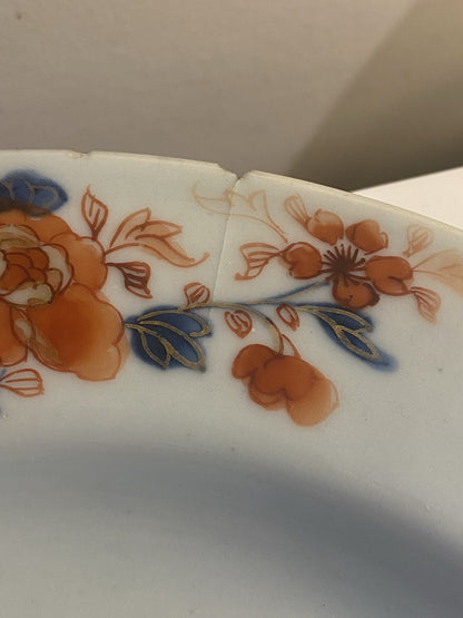 Chinese 18th Century Imari Qianlong Qing Plate Porcelain Asian Oriental Antique